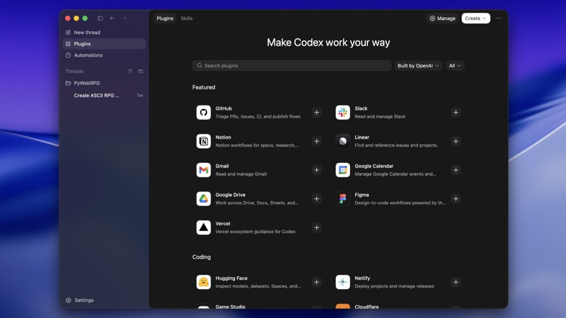 With new plugins feature, OpenAI officially takes Codex beyond coding