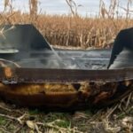 A Chinese rocket deorbited over Minnesota and left this in a farmer's cornfield